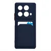 Чехол-накладка - SC337 с картхолдером для "Infinix Note 40" (dark blue) (230716)