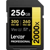 Карта памяти Lexar 256GB Professional 2000x UHS-II SDXC GOLD 300/256 MB/s