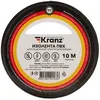 Изолента KRANZ KR-09-2006, ширина 15мм, 10м, черный 10 шт./кор.