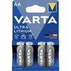 AA Батарейка VARTA Ultra FR6 BL4 Lithium, 4 шт.