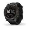 Часы Garmin Fenix 7X Sapphire Solar Carbon Gray DLC Ti черный ремешок