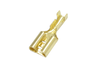 Клемма плоская "гн" 6.3mm gold DJ622-6.3A