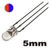 Светодиод двухцветный красный/синий 5mm, 3pin, 3.2V, R16-33