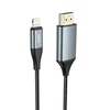 Кабель Hoco UA15 HDMI-Lightning, 2 м, серый