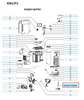 Кабель (провод) для кофеварки KRUPS MS-623520 (Запчасти для кофемашин и кофеварок)