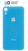 Задняя крышка для iPhone Xr (стекло) голубой
