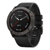 Умные часы Garmin Fenix 6S Sapphire, серый с черным ремешком