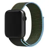 Ремешок Red Line нейлоновый для Apple Watch 38-40mm S3/S4/S5 SE/S6/S7/S8, оливковый с синим/красным краем (УТ000036314)