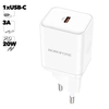 Блок питания (сетевой адаптер) BOROFONE BN6 Field 1xUSB-C PD20W 3A (белый)