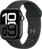 Умные часы Apple Watch Series 10 42mm Aluminum Case Jet Black с чёрным ремешком S/M (без SIM)