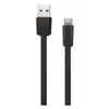 Кабель Usams SJ199IP01 U2 USB/Lightning, плоский, черный (УТ000019981)