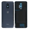 Задняя крышка для OnePlus 7 черная (Mirror Black) со стеклом камеры