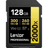 Карта памяти Lexar Professional 128GB Professional 2000x UHS-II SDXC GOLD 300/256 MB/s