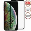 Защитное стекло 3D для Apple iPhone XS Max [клеится на весь экран] с силиконовой рамкой (черное)