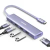 USB-хаб UGREEN CM478 (35582) USB-C To HDMI 4K@32Hz+3*USB 3.0 A+PD Power Converter - Creamy Purple