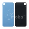 Задняя крышка для iPhone Xr Голубой (стекло, узкий вырез под камеру, логотип)