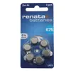 Батарейка ZA675 Renata Zinc Air 1.45V для слуховых аппаратов (6 шт в блистере)