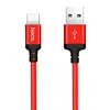 Кабель USB - Type-C Hoco X14 Times Speed  100см 3A  (red/black)