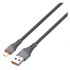 Кабель LDNIO LS631, microUSB, 1 м, нейлоновая оплетка, серый (LD_C3840)