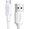 Кабель UGREEN US289, micro USB (m) - USB (m), 1.5м, 2A, белый [60142]