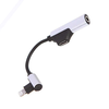 Lightning – AUX (Jack 3.5 mm) + зарядка (серый)