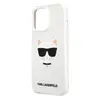 Чехол Karl Lagerfeld для iPhone 13 Pro Max Liquid Choupette White (KLHCP13XSLCHWH)