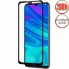 Защитное стекло 3D для Huawei P Smart (2019) [изогнутое клеится на весь экран] Red Line (черное)