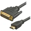 Кабель аудио-видео Lazso WH-141, HDMI (m) - DVI-D (m), 15м, GOLD, черный [wh-141(15m)]