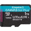 Карта памяти microSDXC UHS-I U3 Kingston Canvas Go! Plus 1024 ГБ, 170 МБ/с, Class 10, SDCG3/1TBSP, 1 шт., без адаптера