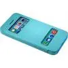 Чехол книжка для iPhone 5/5с/5s flip cover бирюзовый