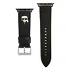 Ремешок Karl Lagerfeld PU Saffiano для Apple Watch 42/44/45mm, черный (KLAWLOKHK)