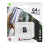 Карта памяти MicroSDHC 64GB Class 10 Kingston Canvas Select Plus A1 100MB/s без адаптера