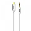 Кабель Baseus USB Type-C - mini jack 3.5 mm (M01) 1.2 м (серебристый)