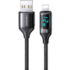 Кабель Usams US-SJ543 U78, USB-Lightning, 24A, 1,2m Black (УТ000029553)