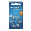 Батарейка ZA13 Renata Zinc Air 1.45V для слуховых аппаратов (6 шт в блистере)