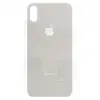 Задняя крышка iPhone X white (белая) с увеличенным вырезом под камеру OR