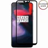 Защитное стекло для OnePlus 6 [клеится на весь экран] Red Line (черное)