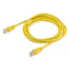 Патч-корд Buro UTP-5E-2M-Y литой (molded), UTP, кат.5E, 2м, 4 пары, 26AWG, алюминий омедненный, многожильный, желтый