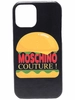 Moschino чехол для iPhone 12/12 Pro с логотипом, черный