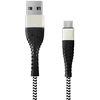 Кабель Carmega micro-USB NYL 2m Graphite (CAR-C-AM-NYL-2M-GR)