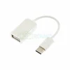 Кабель OTG USB-Type-C, 0.1 м, белый