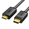 Кабель UGREEN Display Port to HDMI Cable, 2 м, черный DP101