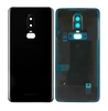 Задняя крышка для OnePlus 6T черная глянцевая (Mirror Black) со стеклом камеры