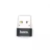 Переходник USB - Type-C Hoco UA6 (черный)