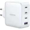 Сетевое зарядное устройство UGREEN CD226, USB + 3х USB type-C, 100Вт, 5A, белый [15337]