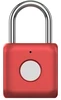 Умный замок Xiaomi Smart Fingerprint Lock Padlock YD-K1 работающий по отпечатку пальца, красный