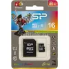 Карта памяти microSDHC UHS-I Silicon Power 16 ГБ, 85 МБ/с, Class 10, SP016GBSTHBU1V10SP, 1 шт., переходник SD