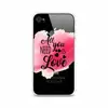 Силиконовый чехол All you need is love розовый на iPhone 4/4S