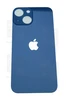 Задняя крышка iPhone 13 Mini blue (синее) с широким отверстием склеенное