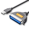 Кабель UGREEN USB 2,0 A To CN36/IEEE1284 Female Parallel Printer Cable для принтера, 2м CR124, Серый